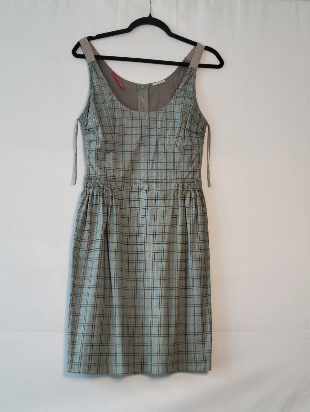 Pada Sleeveless Plaid Day Dress